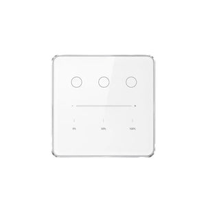 Planet Gates White EU type Zemismart Tuya Zigbee Smart Dimmer Switch 3 Gang Smart Life APP Remote Control US EU Standard Light Switch Percentage Control