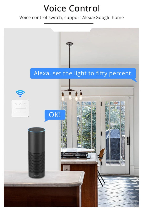 Planet Gates White EU type Zemismart Tuya Zigbee Smart Dimmer Switch 3 Gang Smart Life APP Remote Control US EU Standard Light Switch Percentage Control