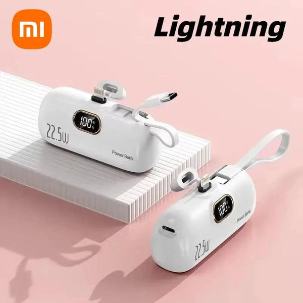 Planet Gates White For iPhone / 30000mAh Xiaomi Mijia 30000mAh Mini Portable Power Bank Capsule Mobile Power Supply Emergency External Battery Fast Charger For iPhone 16