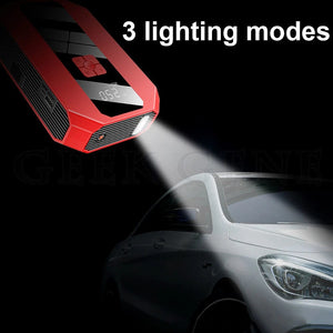 Planet Gates White / france New 1200A 26800mAh Car Jump Starter 4 In 1 Pump Air Compressor Starting Device Power Bank 12V Digital Tire Inflator 150PSI