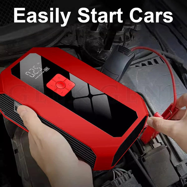 Planet Gates White / france New 1200A 26800mAh Car Jump Starter 4 In 1 Pump Air Compressor Starting Device Power Bank 12V Digital Tire Inflator 150PSI