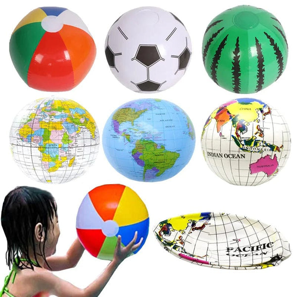 Planet Gates White globe 6 Styles Kids Inflatable Water Games Beach Ball Swimming Pool Toys Summer Outdoor Fun Play Water Balloon Prop for Children Gifts