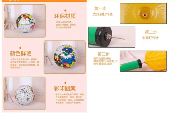 Planet Gates White globe 6 Styles Kids Inflatable Water Games Beach Ball Swimming Pool Toys Summer Outdoor Fun Play Water Balloon Prop for Children Gifts