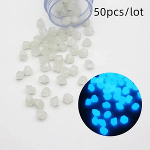 Planet Gates WHITE Glowing pebbles aquarium luminous stone fish tank decoration courtyard lawn outdoor luminous stone cobblestone in the darkness