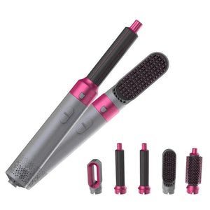 Planet Gates White Gold / EU Professional Air Hair Styler 5 In 1 Low Noise Hair Curling Straightening Hair Drying 1000W Hot Air Brushes