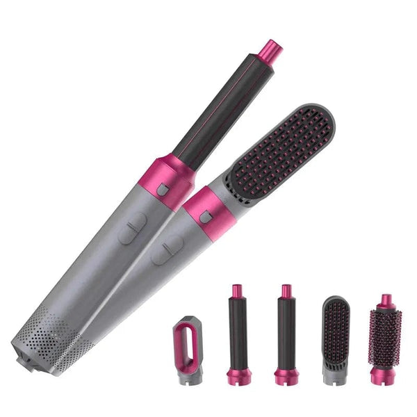 Planet Gates White Gold / EU Professional Air Hair Styler 5 In 1 Low Noise Hair Curling Straightening Hair Drying 1000W Hot Air Brushes