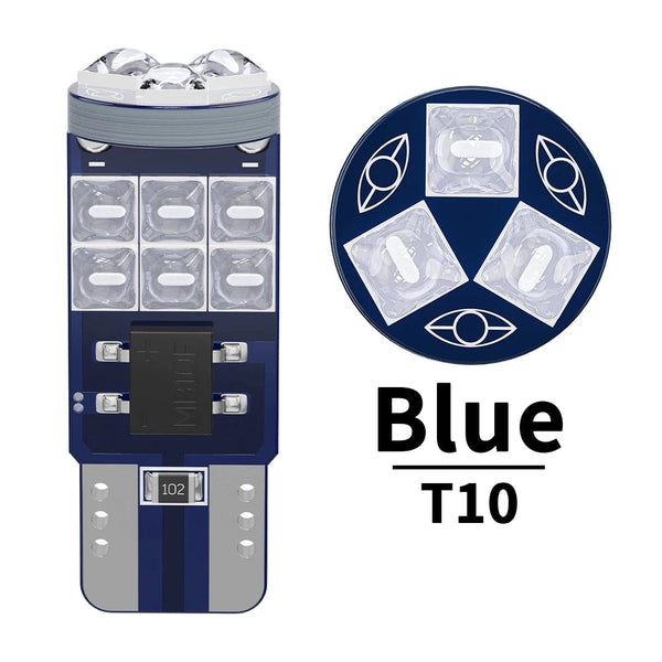 Planet Gates WHITE Guadsun X2 T10 W5W 3030 15SMD 194 LED White 6000K Canbus Super Bright Auto Wedge Lights Turn Side Bulbs Interior Reading Lamp