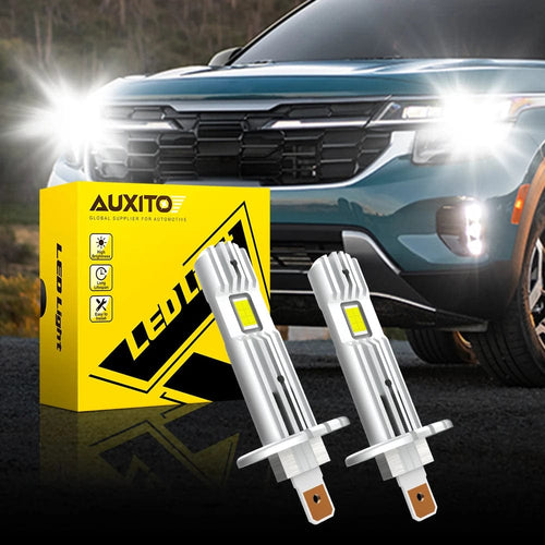 Planet Gates WHITE / H1 / Russian Federation AUXITO H1 LED Headlight H1 LED Canbus Bulbs Nonpolarity for Ford focus fiesta Skoda Fanless 6500K Super Bright H1 Lamp Fog Light