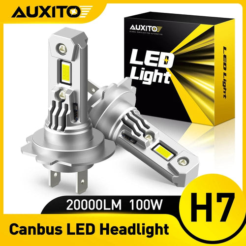Planet Gates WHITE / H7 / CHINA AUXITO 2X Turbo H7 LED Canbus No Error Headlight Bulbs with Fan CSP Chip High Power 100W 20000LM H7 LED Auto Headlight Head Lamp