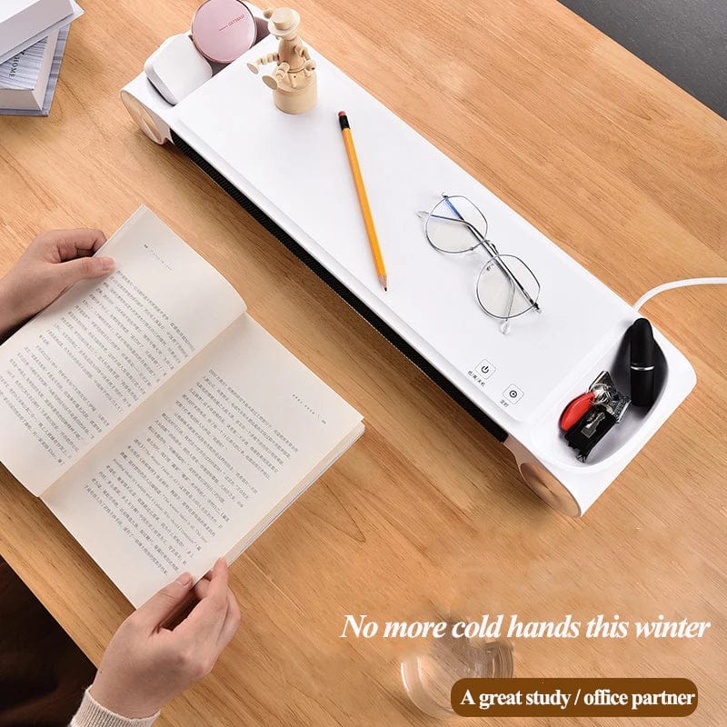 Planet Gates White Heater Eary Multifunctional Desktop Heater Home Office Heaters Energy Saving Electric Heater Winter Warmer Machine with USB Port Timed