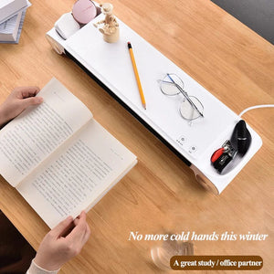 Planet Gates White Heater Eary Multifunctional Desktop Heater Home Office Heaters Energy Saving Electric Heater Winter Warmer Machine with USB Port Timed