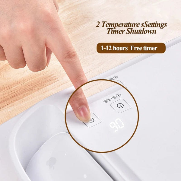 Planet Gates White Heater Eary Multifunctional Desktop Heater Home Office Heaters Energy Saving Electric Heater Winter Warmer Machine with USB Port Timed