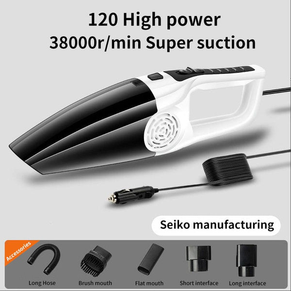 Planet Gates White In-car Vehicle Household Indoor Large Vacuum Cleaner Power Large Suction Strong Vacuum Vehicle Small Vehicle Vacuum Cleaner Dry-wet Dual-use