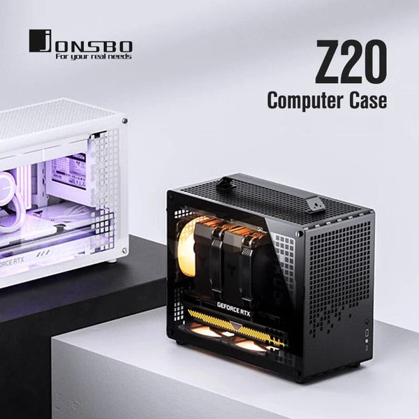 Planet Gates White JONSBO Z20 White Black MATX ATX Chassis 20L Detachable Handle PC Case 163mm Air-Cooled Graphics Card Type-C Desktop 컴퓨터 케이스 Case