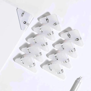 Planet Gates white Kawaii 5pcs Triangle Corner Clips File Paper Clips File Index Photo Clamp Page Holder Korean Stationery Office Desk Organizer