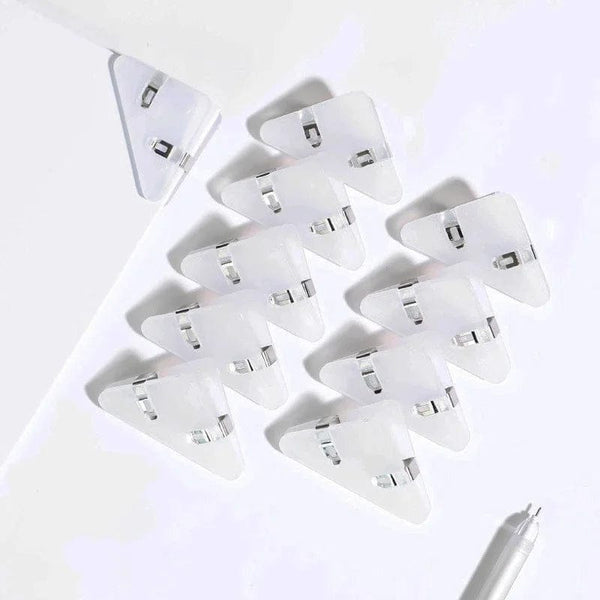Planet Gates white Kawaii 5pcs Triangle Corner Clips File Paper Clips File Index Photo Clamp Page Holder Korean Stationery Office Desk Organizer