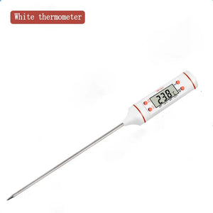 Planet Gates WHITE Kitchen Food Baking Digital Thermometer Electronic Probe Type Digital Display Liquid Grill Thermometer