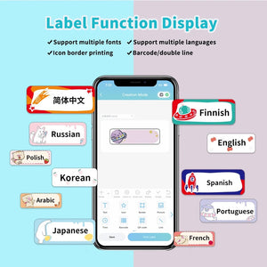 Planet Gates White Label Tape for Phomemo Q30  Printer Paper 3 rolls Label Sticker Paper Roll for Phomemo Labeller Q30 D30 Label Printer