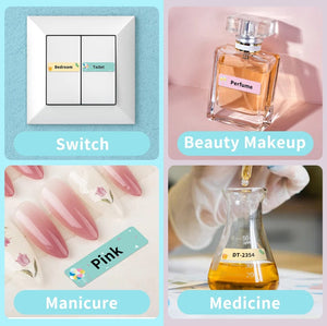 Planet Gates White Label Tape for Phomemo Q30  Printer Paper 3 rolls Label Sticker Paper Roll for Phomemo Labeller Q30 D30 Label Printer