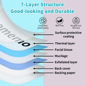 Planet Gates White Label Tape for Phomemo Q30  Printer Paper 3 rolls Label Sticker Paper Roll for Phomemo Labeller Q30 D30 Label Printer