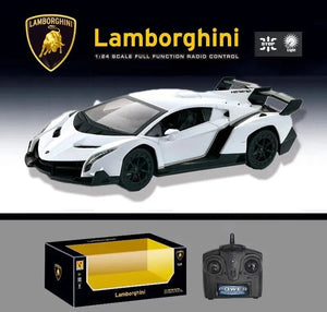 Planet Gates white Lamborghini 1:16RC Genuine Authorization, Indoor and Outdoor Remote Control Car, Cool Lighting Model, CHILDREN'S Toy Gift Series