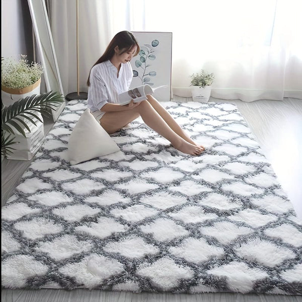 Planet Gates White Lantern / 120*160cm 1pc, Ultra Plush Soft Area Rugs For Bedroom Living Room, Tie-Dyed Luxury Plush Fluffy Bedside Rug, Washable Shag Furry Carpet Non Shedding For Nursery Children Kids Girls Room Home Decorative Rug, Home Decor, Room Decor