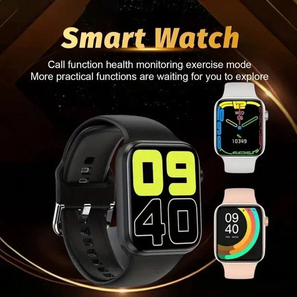 Planet Gates White LAXASFIT 2024 New Smart Watch Android IOS 1.73 inch Color Screen Full Touch Custom Dial Bluetooth Talk Smart Watch for Men Women