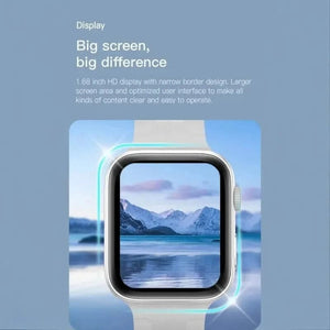 Planet Gates White LAXASFIT 2024 New Smart Watch Android IOS 1.73 inch Color Screen Full Touch Custom Dial Bluetooth Talk Smart Watch for Men Women