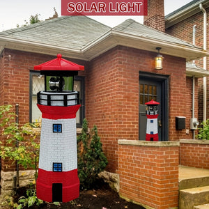 Planet Gates White Light / 1pc 1pc Outdoor Solar Lighthouse Light, Otating Lamp Solar Garden Lights, Lighthouse Shape Solar LED Light, Garden Fence Yard Outdoor Decoration, Smart Sensor Beacon Rotating Beam Lamp, Sensor Rotating Lamp,