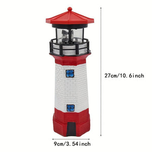 Planet Gates White Light / 1pc 1pc Outdoor Solar Lighthouse Light, Otating Lamp Solar Garden Lights, Lighthouse Shape Solar LED Light, Garden Fence Yard Outdoor Decoration, Smart Sensor Beacon Rotating Beam Lamp, Sensor Rotating Lamp,