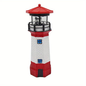 Planet Gates White Light / 1pc 1pc Outdoor Solar Lighthouse Light, Otating Lamp Solar Garden Lights, Lighthouse Shape Solar LED Light, Garden Fence Yard Outdoor Decoration, Smart Sensor Beacon Rotating Beam Lamp, Sensor Rotating Lamp,