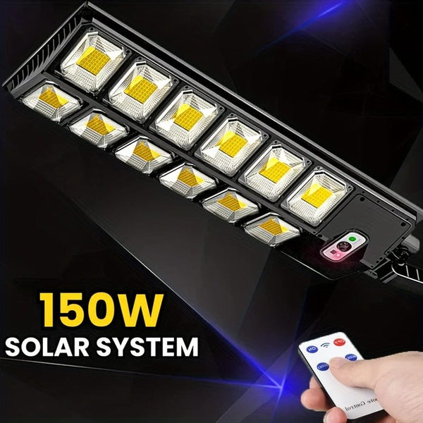 Planet Gates White Light 1pc 504LED solar induction street lamp, Strong Light Double Row Sensor Light, Waterproof And Sunproof, Commonly Used In Outdoor Courtyards, Gardens, Courtyards, Streets, And Walkways