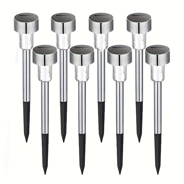 Planet Gates White Light / 8 Packs 10 Packs Outdoor Solar Landscape Lawn Light, Waterproof Outdoor Lights, Solar Garden Lights, Solar Yard Lights, For Pathway, Patio, Yard, Lawn, Walkway, Deck And Driveway