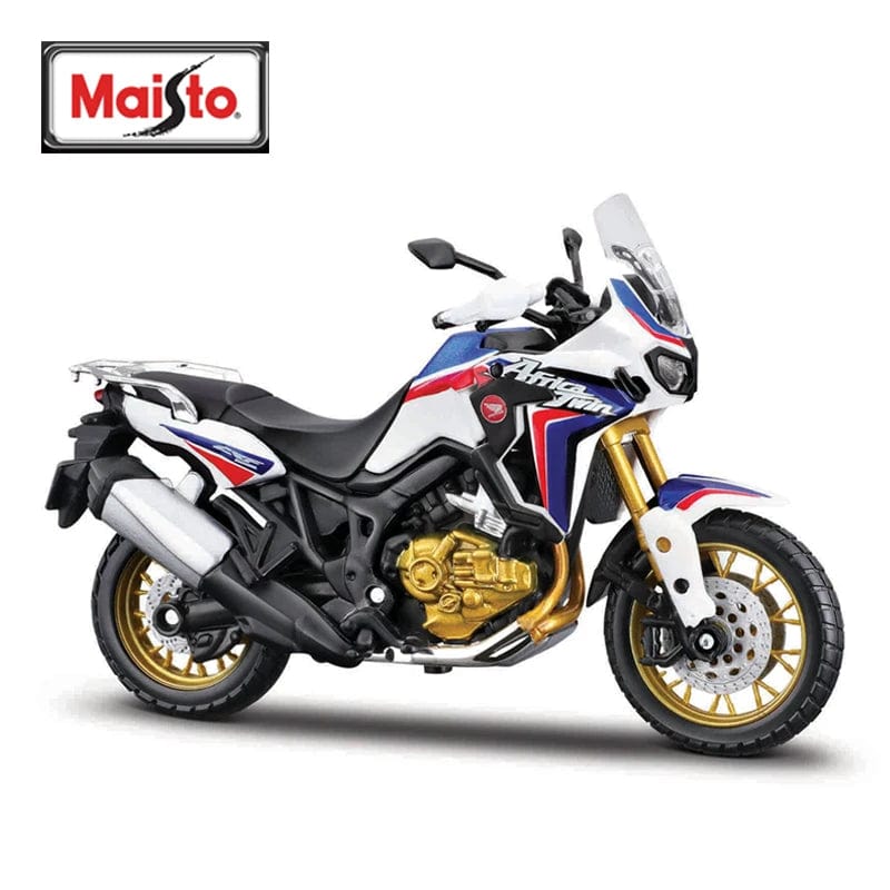 Planet Gates White Maisto 1:18 Honda Africa Twin DCT Static Die Cast Vehicles Collectible Hobbies Motorcycle Model Toys