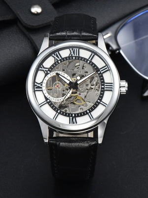Planet Gates White Man watch automatic movement rome skeleton wholesale automatic watch leathers waterproof LONGLUX mechanical wrist watches