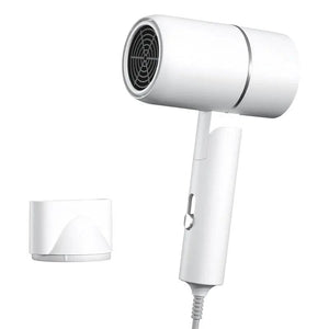 Planet Gates white MIni Folding Hairdryer 220V-240V 750W with Carrying Bag Hot Air Anion Hair Care for Home Travel Hair Dryer Dormitory Blow Drier