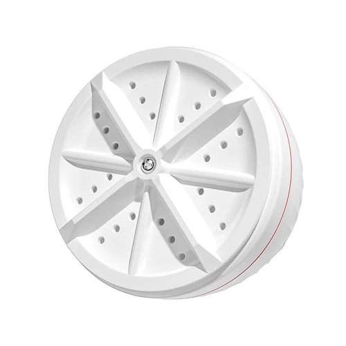 Planet Gates White Mini Washing Machine USB Ultrasonic Rotating Turbine Washing Machine For Socks Underwear Wash Dishes Travel Home RV Apartment