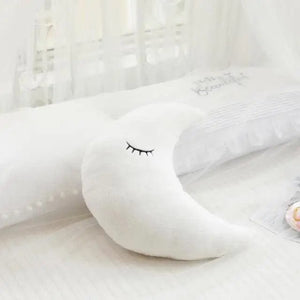 Planet Gates white moon New Stuffed Cloud Moon Star Raindrop Plush Pillow Soft Cushion Toys For Children Baby Kids Girl Christmas Gift Room Car Decor
