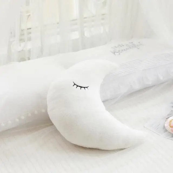 Planet Gates white moon New Stuffed Cloud Moon Star Raindrop Plush Pillow Soft Cushion Toys For Children Baby Kids Girl Christmas Gift Room Car Decor