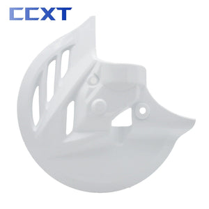 Planet Gates White Motorcycle Brake Disc Protection Cover Plastic Protective Cover For Honda CRF250R CRF450R CRF250RX CRF450RX CRF250X CRF450X Part