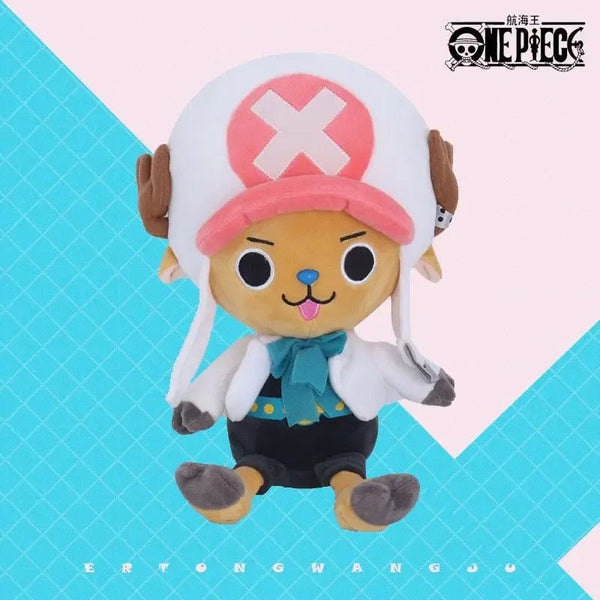 Planet Gates white movie / 12cm pendant Original Full Size Anime One Piece Plush Figure Kawaii Luffy Chopper Plush Doll Soft Stuffed Toy kids Birthday Gift Xmas Gift