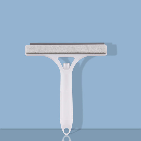 Planet Gates White Multifunctional Handheld Shower Window Glass Wiper with Scraper and Sprayer for Home Cleaning Tool for Living Room Tile Car Windshield Mirror