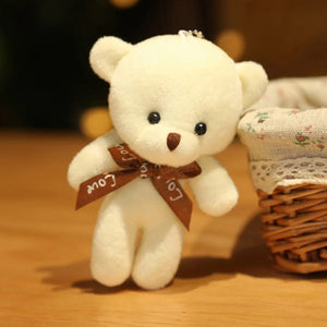 Planet Gates white New Color Teddy Bear Dolls 12cm Soft Stuffed Animals Bear Plush Toy Pendent Cute Cute Girl Keychain Wedding Children Party Gifts