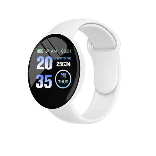Planet Gates White New D18 Multifunctional Smart Watch Men Women Bluetooth Connected Phone Music Fitness Sports Bracelet Sleep Monitor Smartwatch