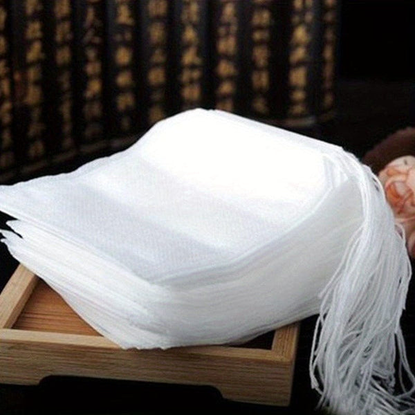 Planet Gates White / Non-woven Fabric 100pcs Disposable Tea Bags: Non-Woven, Transparent, And Perfect For Spices!