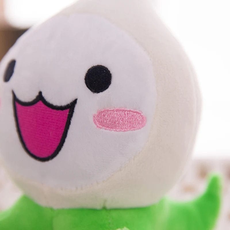 Planet Gates white onion / about 20cm Kawaii Mini Overwatches Plush Toys Onion Small Squid Stuffed Doll Action Figure Soft For Children Gift Home and Car Decoration