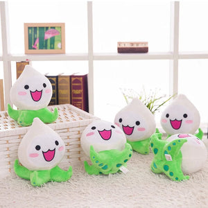 Planet Gates white onion / about 20cm Kawaii Mini Overwatches Plush Toys Onion Small Squid Stuffed Doll Action Figure Soft For Children Gift Home and Car Decoration
