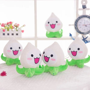 Planet Gates white onion / about 20cm Kawaii Mini Overwatches Plush Toys Onion Small Squid Stuffed Doll Action Figure Soft For Children Gift Home and Car Decoration