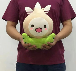 Planet Gates white onion / about 20cm Kawaii Mini Overwatches Plush Toys Onion Small Squid Stuffed Doll Action Figure Soft For Children Gift Home and Car Decoration