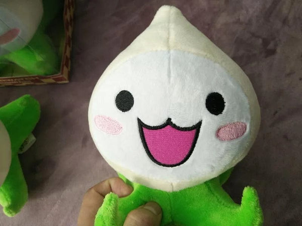 Planet Gates white onion / about 20cm Kawaii Mini Overwatches Plush Toys Onion Small Squid Stuffed Doll Action Figure Soft For Children Gift Home and Car Decoration